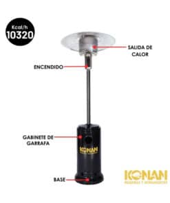 Alternative view of Calefactor Hongo Estufa de Exterior Patio 10.320cal Konan KHCEXT