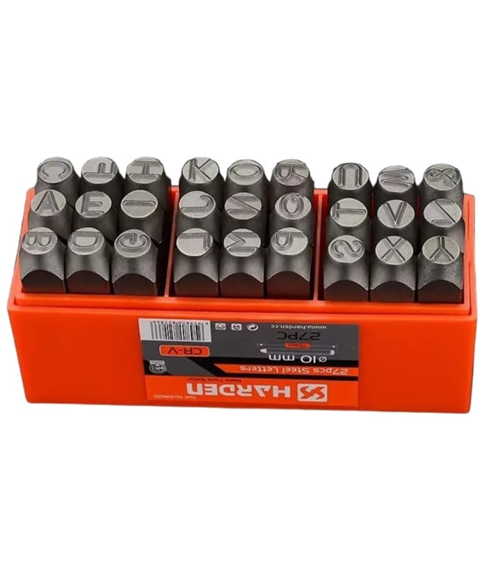 Juego Set Kit Letras de Marcar 3mm x 27 Pzs. Harden 610863