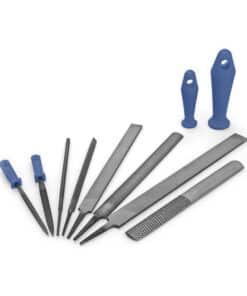 Juego Set Kit Limas Con Mango Intercambiable 140mm x 10pzs Ruhlmann RU43205
