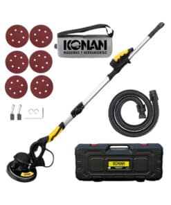 Lijadora de Pared y Techo Eléctrica 880W 220V Mango Extensible Con Bolsa Aspiradora Konan KLP01