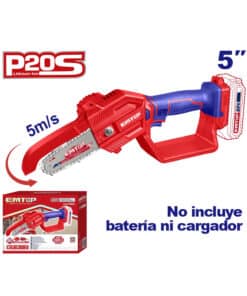 Mini Motosierra Electrosierra a Batería Inalámbrica Compacta 5″ 20V Emtop ELGA2058