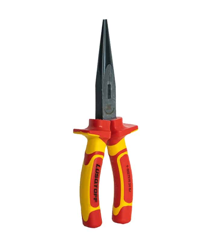 Pinza Punta Media Caña 8″ 200mm Dieléctrica Aislada 1000V Pro Lusqtoff L4250 - Imagen 3