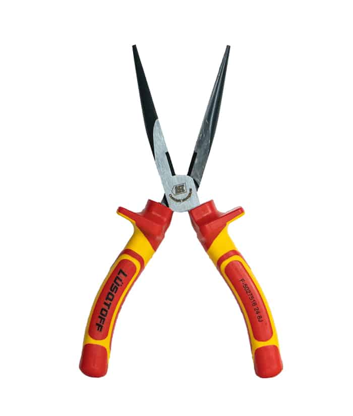 Pinza Punta Media Caña 8″ 200mm Dieléctrica Aislada 1000V Pro Lusqtoff L4250 - Imagen 4