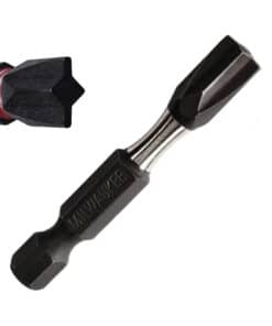 Punta Electricista Electricidad ECX N°2 Atornillador Tornillo Parker 50mm x 5 Unidades Milwaukee Rojo/Negro 4832-4492