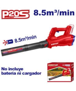 Soplador Sopladora a Batería Inalámbrica 20V 15000rpm Emtop Rojo/Azul ELAB20323