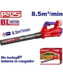 Soplador Sopladora a Batería Inalámbrica 20V 18500rpm Motor Brushless Emtop ELAB20428