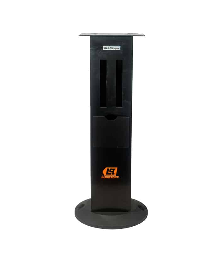 Soporte Base Para Amoladora de Banco 280mm x 170mm Black Series Lusqtoff Naranja/Negro SABL74-9