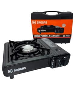Anafe 1 Hornalla Color Negro Cocina Portátil Encendido Electrónico Brogas 465-NE