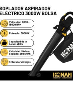 Alternative view of Aspiradora Sopladora Eléctrica 3000W 40lts Konan KSP3000