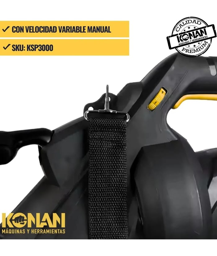 Aspiradora Sopladora Eléctrica 3000W 40lts Konan KSP3000 - Imagen 5