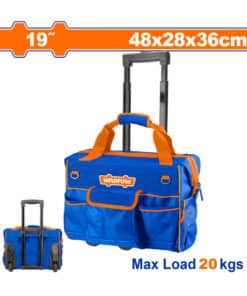 Bolso Porta Herramientas 19" Con Ruedas Carro Base Rígida Hasta 20kgs Wadfow WTGR102