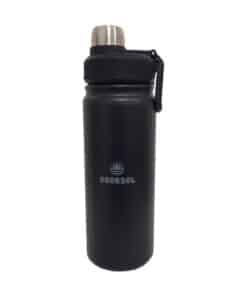 Botella Térmica Fitness 650ml Negra Broksol TER-BOT650NE