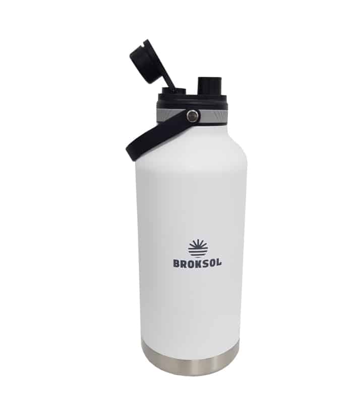 Botellón King Bottle Botella Color Blanco 1.9lts Broksol TER-BOT1900BL
