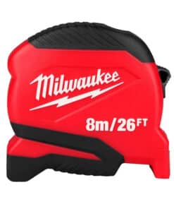 Cinta Métrica 8mts x 25mm Retráctil Milwaukee Rojo/Negro 48-22-1726