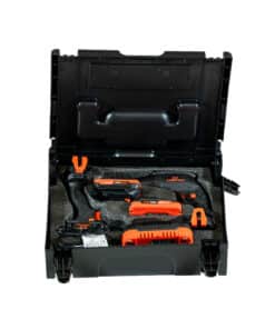 Alternative view of Combo Taladro Atornillador a Batería Inalámbrico + Atornillador Durlock Construcción en Seco Inalámbrico a Batería Lusqtoff Naranja/Negro KTAL2-9BK