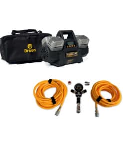 Combo Compresor Inflador Metálico de Aire Auto Coche 4X4 12V Titán 4K Driven AC2194 + Manguera Con Medidor de Presión Inflado Hasta 4 Ruedas Driven AC-4X314