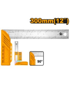 Escuadra de Aluminio Métrica 300mm 12″ Ingco HAS123002