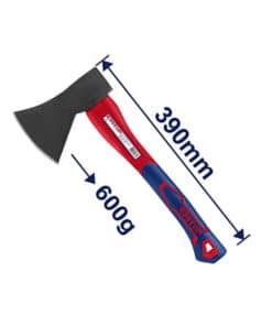 Hacha Cabo de Fibra 600grs Emtop Rojo/Azul EHAMAX0600