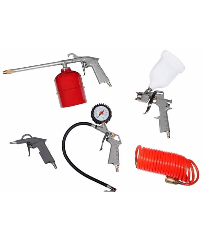 Juego Set Kit Accesorios Para Compresor x 5Pzs Nebraska NEKC05