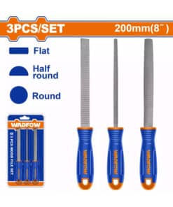 Juego Set Kit Limas Para Madera 200mm 8" x 3pzs Wadfow WSF1403
