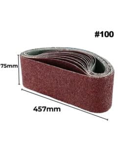 Alternative view of Lija de Banda 457 x 75mm Grano 100 Guiller LB-457/100
