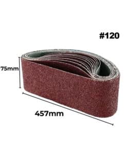 Alternative view of Lija de Banda 457 x 75mm Grano 120 Guiller LB-457/120