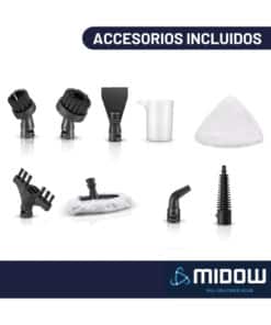 Alternative view of Limpiadora a Vapor Mopa 1300W 10 en 1 + Accesorios Midow M10001