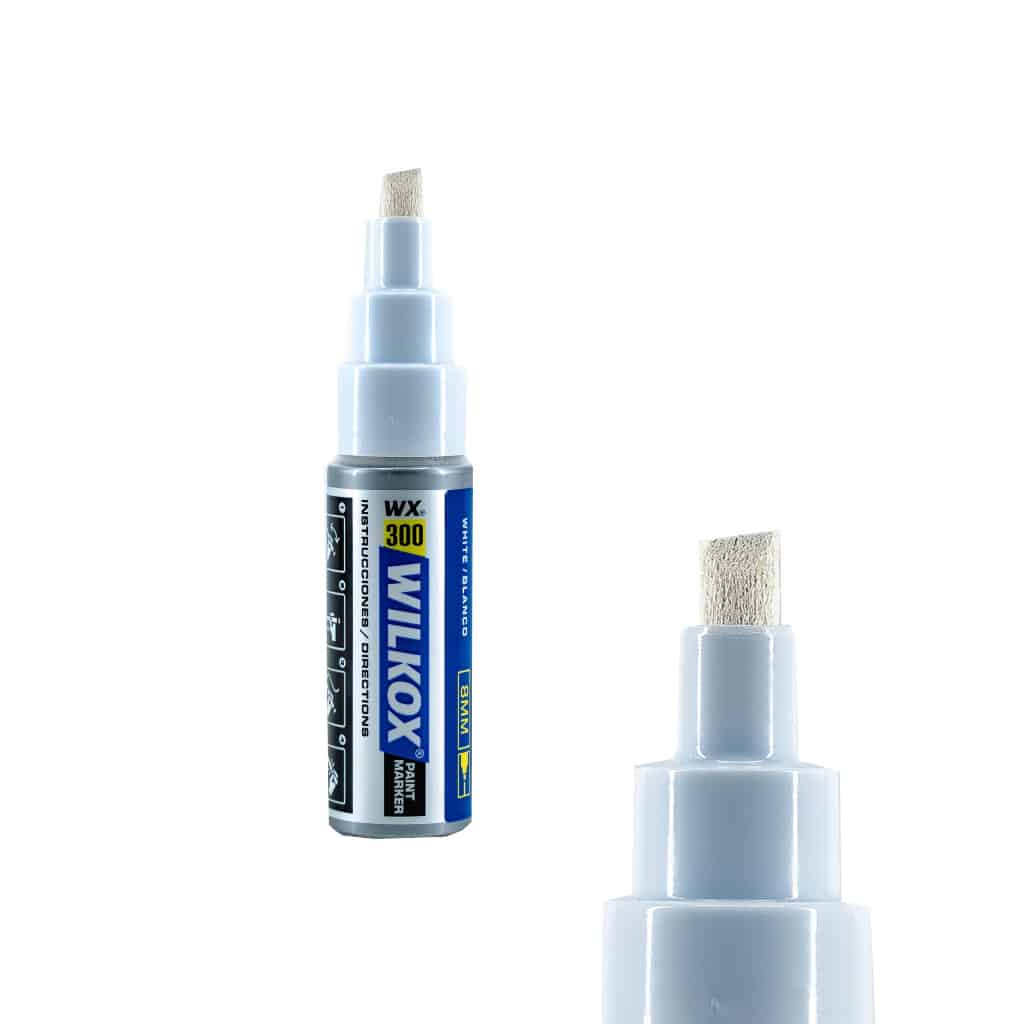 Marcador Industrial Blanco Punta 8mm WX300 Wilkox
