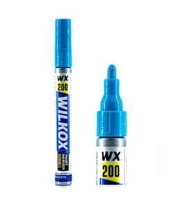 Marcador Industrial Celeste Punta 3mm WX200 Wilkox