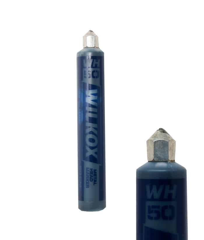 Marcador Industrial Punta de Metal Negro WH50 Metal 60 cm3 Head Marker Wilkox