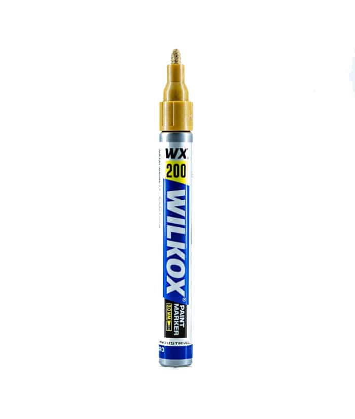Marcador Industrial Oro Punta 3mm WX200 Wilkox - Imagen 2