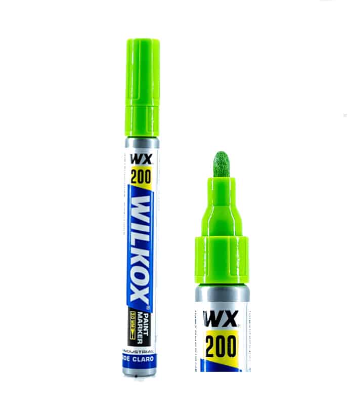 Marcador Industrial Verde Claro Punta 3mm WX200 Wilkox
