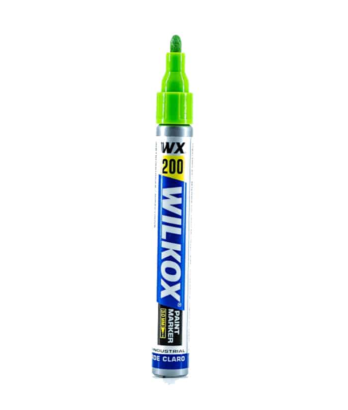 Marcador Industrial Verde Claro Punta 3mm WX200 Wilkox - Imagen 2