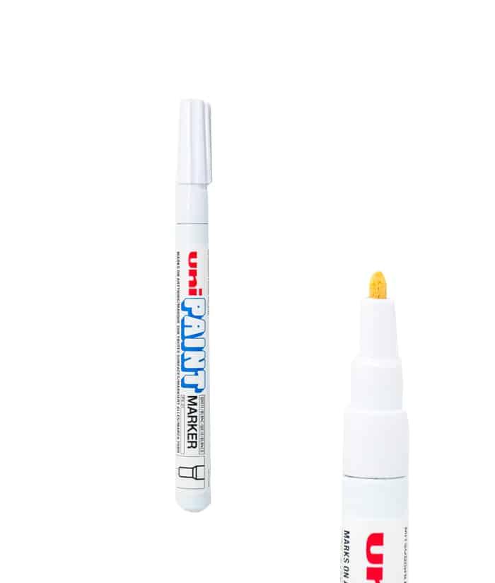 Marcador Industrial Blanco Punta 0.8 x 1.2mm de Pintura Uni Paint PX21 Wilkox