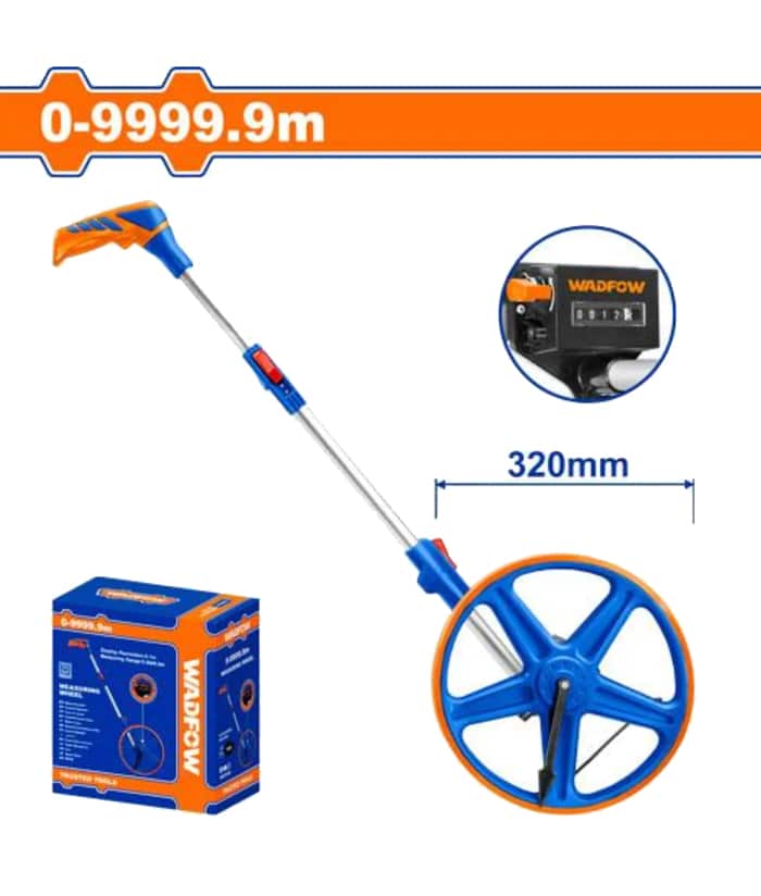 Odómetro Rueda Medidora con Display Profesional 9999.9mts Wadfow WMW6545