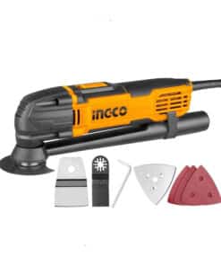 Sierra Oscilatoria Oscilante Multifunción Multiuso Multimaterial Multiherramienta Eléctrica 300W Ingco Naranja/Amarillo MF3008