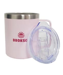 Alternative view of Taza Rosa Térmica Con Manija 400ml Broksol TAZ400RS