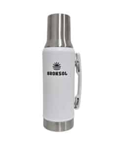 Alternative view of Termo Acero Inoxidable Blanco 1.2lts Con Tapón Cebador Broksol TER-1200TCBL