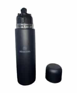 Termo Acero Inoxidable Negro 750ml Con Tapón Cebador Broksol TER-750TCNE