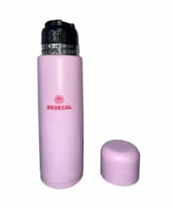 Termo Acero Inoxidable Rosa 750ml Con Tapón Cebador Broksol TER-750TCRS