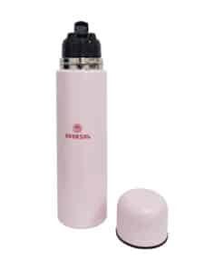 Termo Acero Inoxidable Rosa 1lt Con Tapón Cebador Broksol TER-1000TCRS