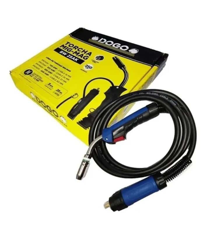Torcha MIG MAG BW25AK 250A Acople 25mm x 3mts Dogo DOG50132
