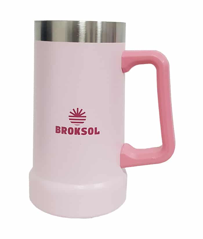 Vaso Térmico Cervecero Chop Rosa 700ml Broksol TER-VASC700RS