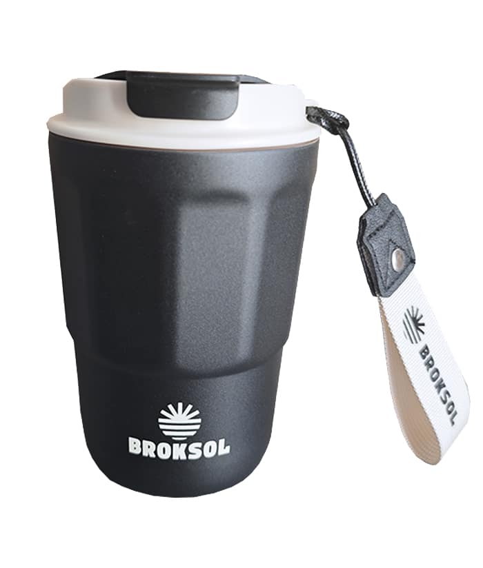 Vaso Negro Térmico Coffe Mug 380ml Broksol TER-VAS380NE