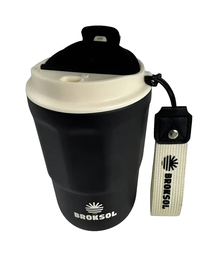 Vaso Negro Térmico Coffe Mug 380ml Broksol TER-VAS380NE - Imagen 3