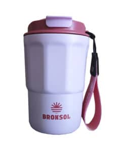 Vaso Rosa Térmico Coffe Mug 380ml Broksol TER-VAS380RS