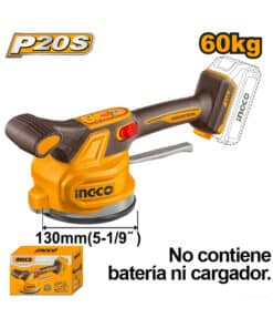 Vibradora Ventosa a Batería Inalámbrica 20V Para Baldosas Azulejos Cerámico Ingco Naranja/Amarillo CTVLI2001