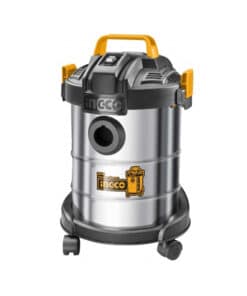 Aspiradora Eléctrica 800W de Seco Polvo / Agua Húmedo Líquidos 12lts Ingco Naranja/Amarillo VC14122