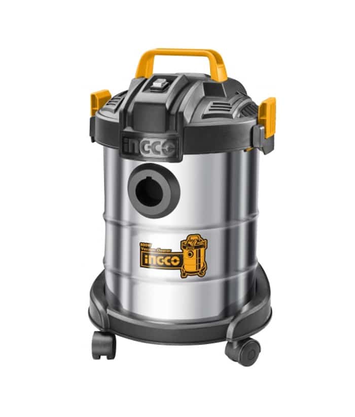 Aspiradora Eléctrica 800W de Seco Polvo / Agua Húmedo Líquidos 12lts Ingco Naranja/Amarillo VC14122
