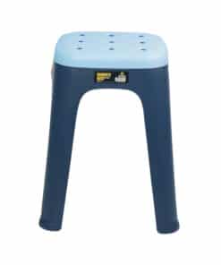 Alternative view of Banqueta Banquito de Polipropileno Color Azul Driven AD-0065/A